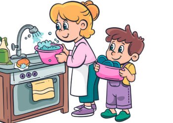 Es importante que, a medida que van creciendo, los niños y niñas colaboren con las tareas del hogar (FreePick).