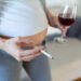 Cómo afecta el consumo de alcohol, tabaco o drogas durante el embarazo (@stefamerpik en Freepick).