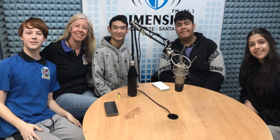 El trabajo que llevó a alumnos de El Calafate a ganar una olimpiada nacional (Gentileza FM Dimensión).