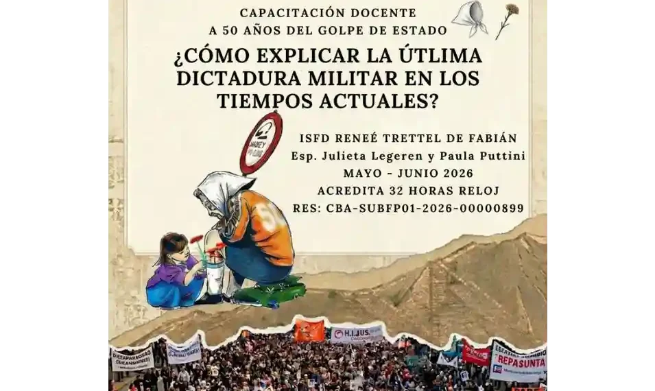 Capacitación docente: cómo enseñar la última dictadura en las aulas de hoy