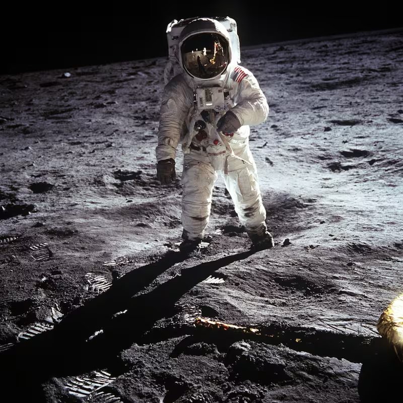 Neil Amstrong, en la Luna el 20 de julio de 1969 (Nasa).
