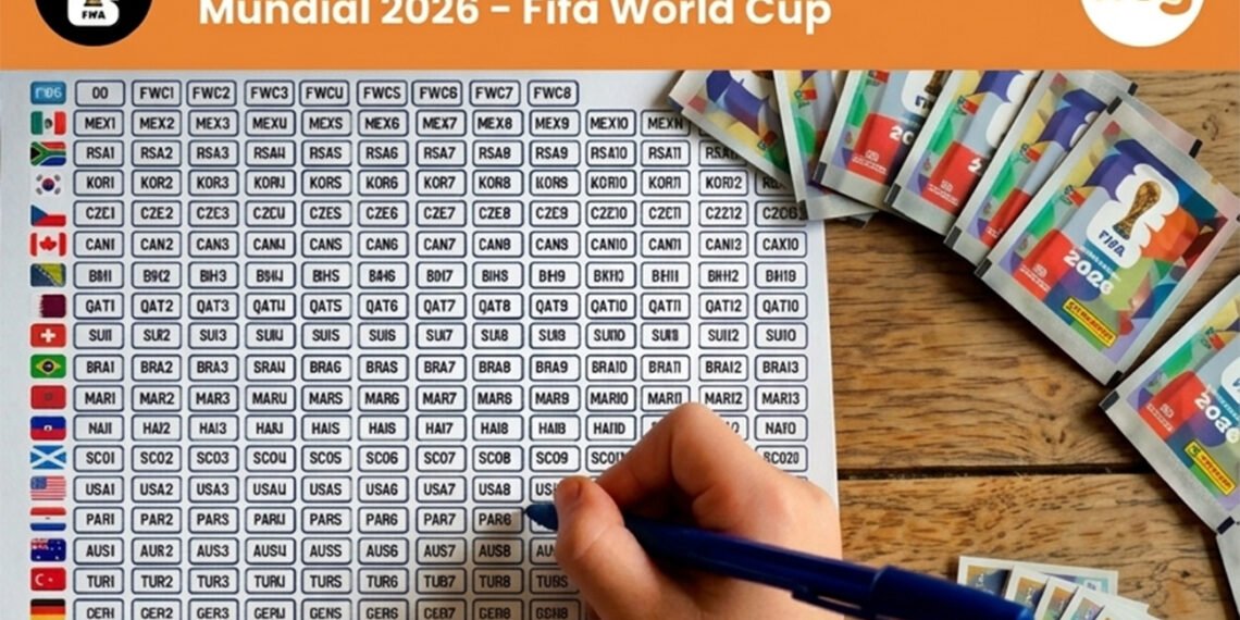 Descargá la Planilla para controlar las figuritas del álbum del Mundial 2026 Panini