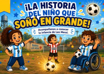 La infancia de Lionel Messi, contada para niños.