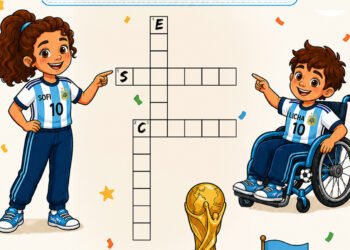El crucigrama del Mundial 2026 para niños de 1°, 2° y 3° grado