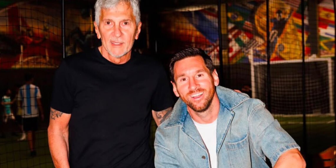 Jorge y Lionel Messi.