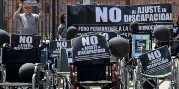 Protesta por discapacidad.